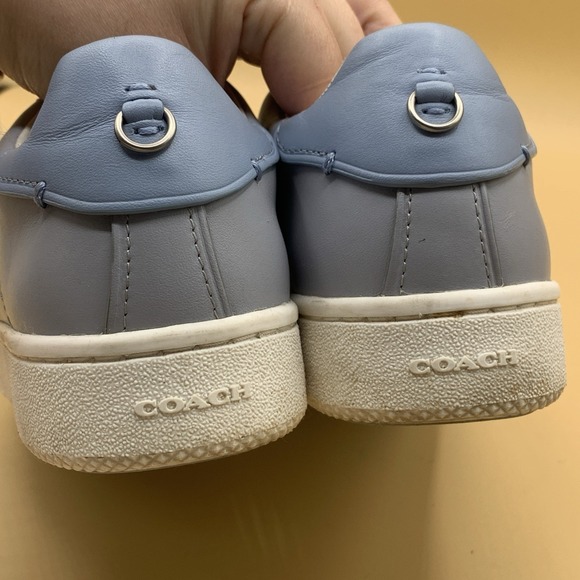 Coach x Keith Haring C101 Women's Lace Up Sneakers Blue Heart - Size 7B - Picture 7 of 12